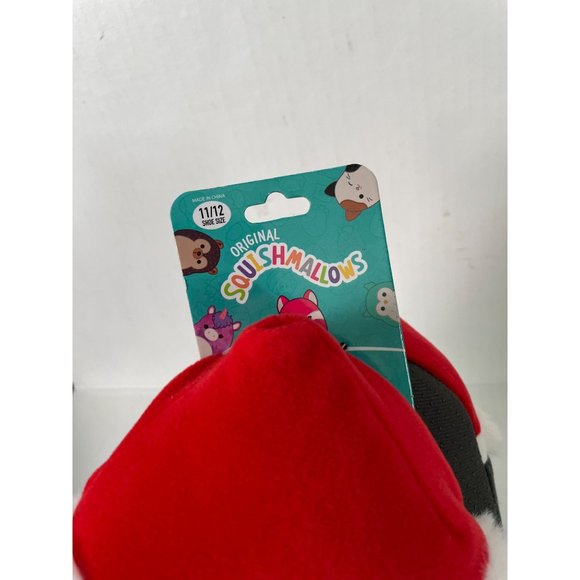 Kids Size 11-12, ORIGINAL SQUISHMALLOWS Penguin Santa Hat House Slippers - Picture 3 of 4